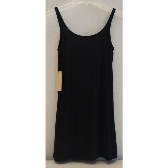 Halogen HA298903MI Women's Sz Small Black Long Layering Cami Tank Top - Picture 2 of 9